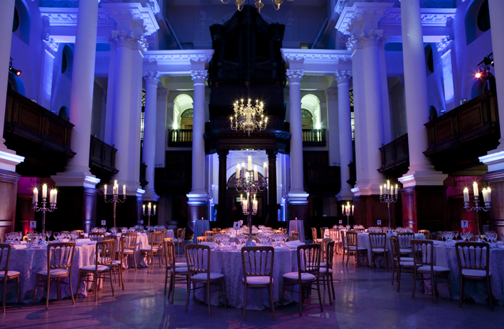 Christ Church Spitalfields event set up
