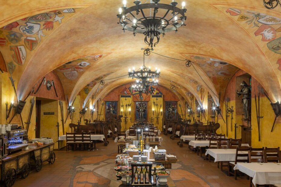 Pytloun Old Armoury Hotel, Prague, interior event space