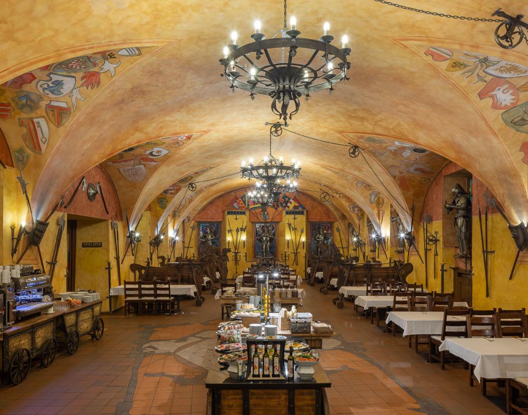Pytloun Old Armoury Hotel, Prague, interior event space